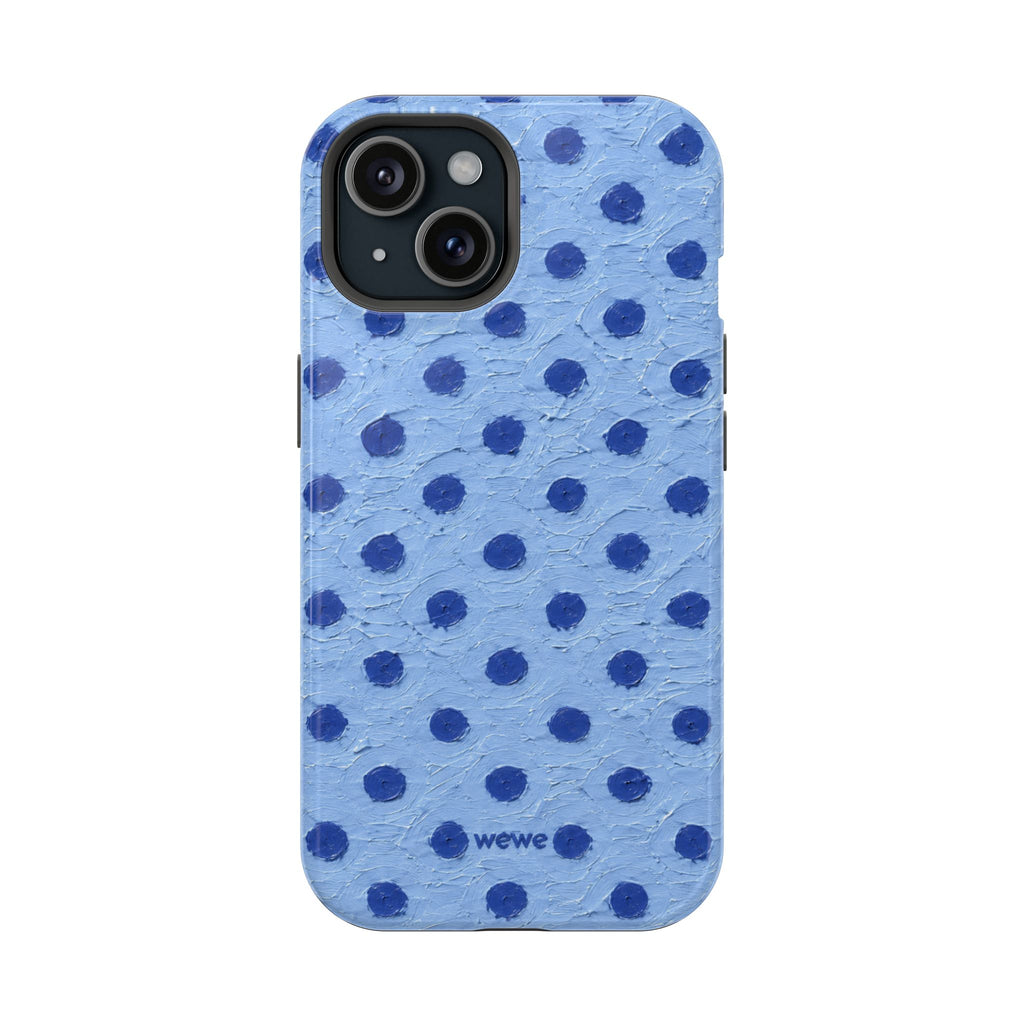 Copy of Blue polka dots phone case | Magnetic impact-resistant case