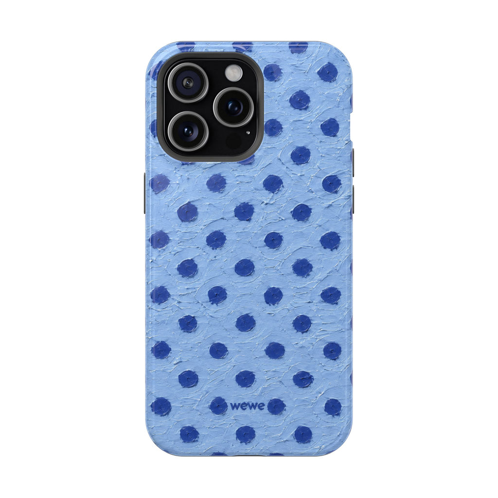 Copy of Blue polka dots phone case | Magnetic impact-resistant case