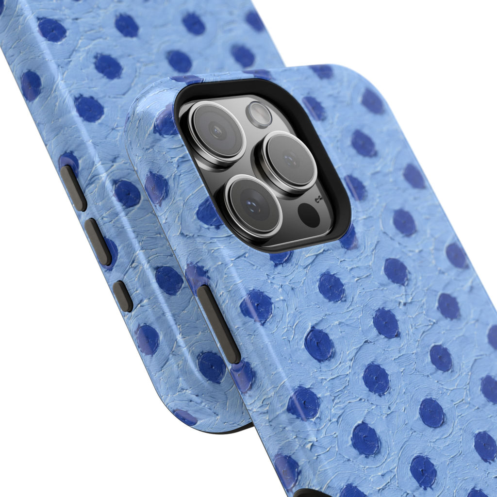 Copy of Blue polka dots phone case | Magnetic impact-resistant case