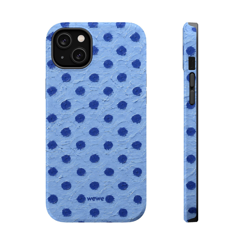 Copy of Blue polka dots phone case | Magnetic impact-resistant case