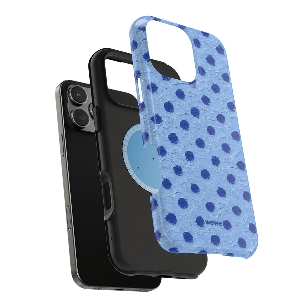 Copy of Blue polka dots phone case | Magnetic impact-resistant case