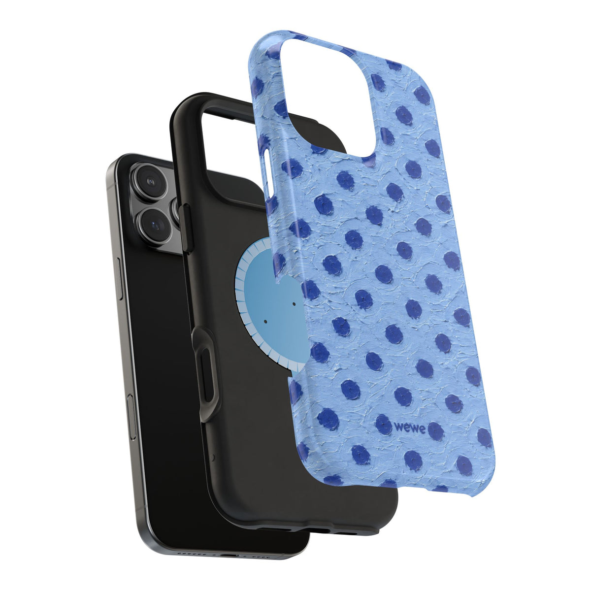 Copy of Blue polka dots phone case | Magnetic impact-resistant case