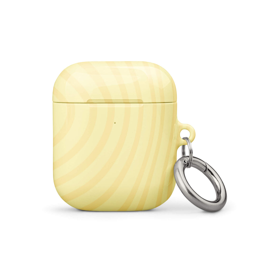 Custom butter yellow airpods case 3rd generation cheerful style.