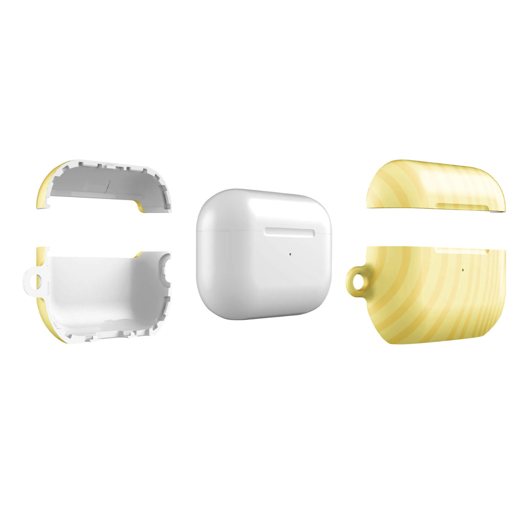 Custom butter yellow airpods case pro gen2 slim protective.