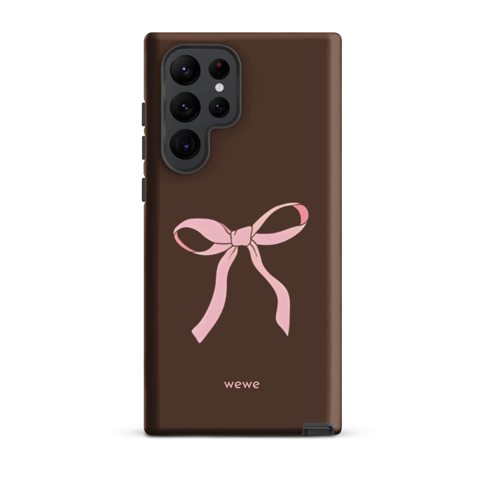 Custom mocha bow samsung galaxy s22 ultra pink bows and chocolate.