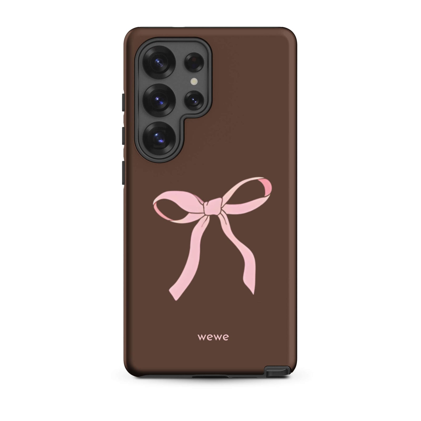 Custom mocha bow samsung galaxy s25 ultra pink bows and chocolate.