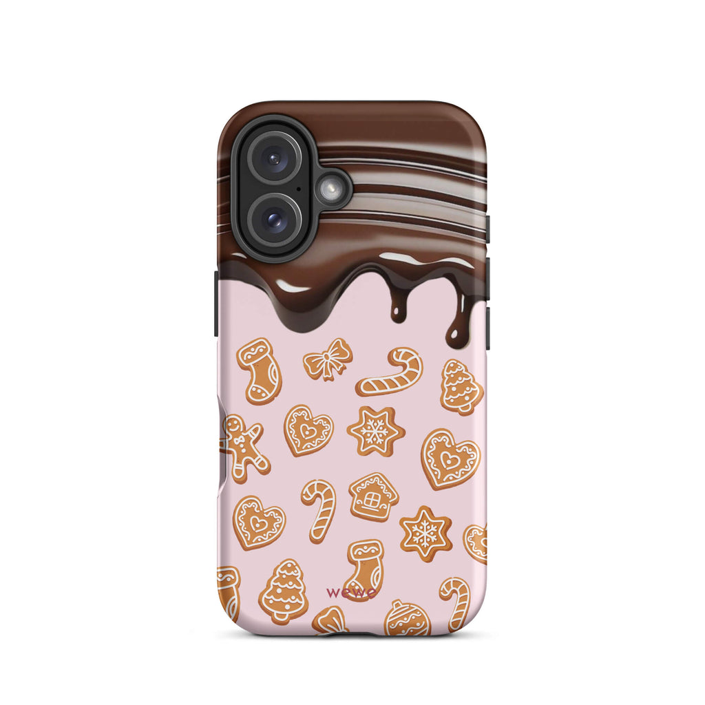 Custom chocolate cookie iphone case 16 casual moments.