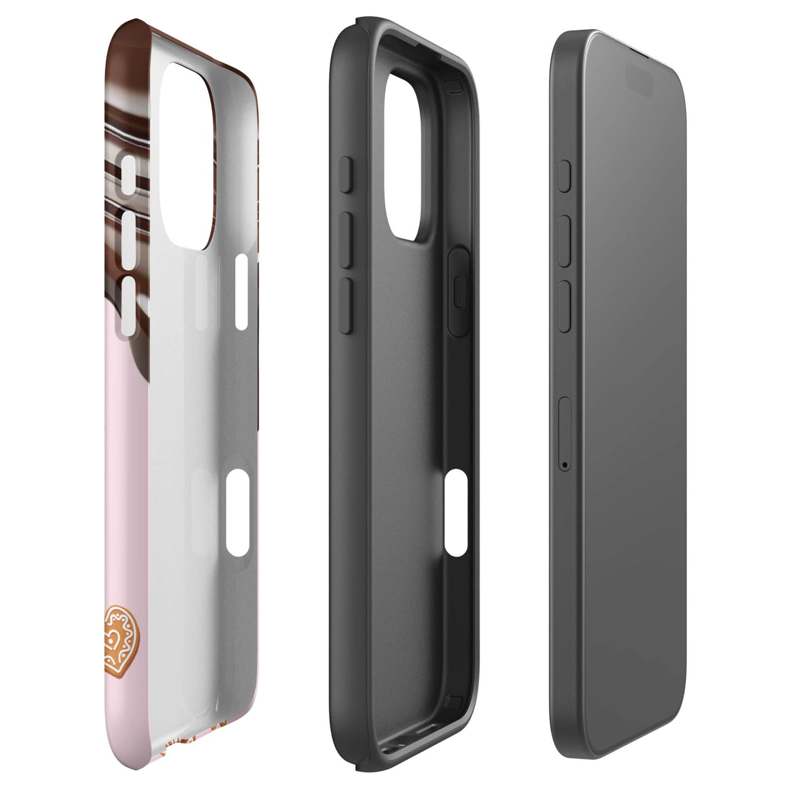 Custom chocolate cookie iphone case 16 pro max slim and lightweight.