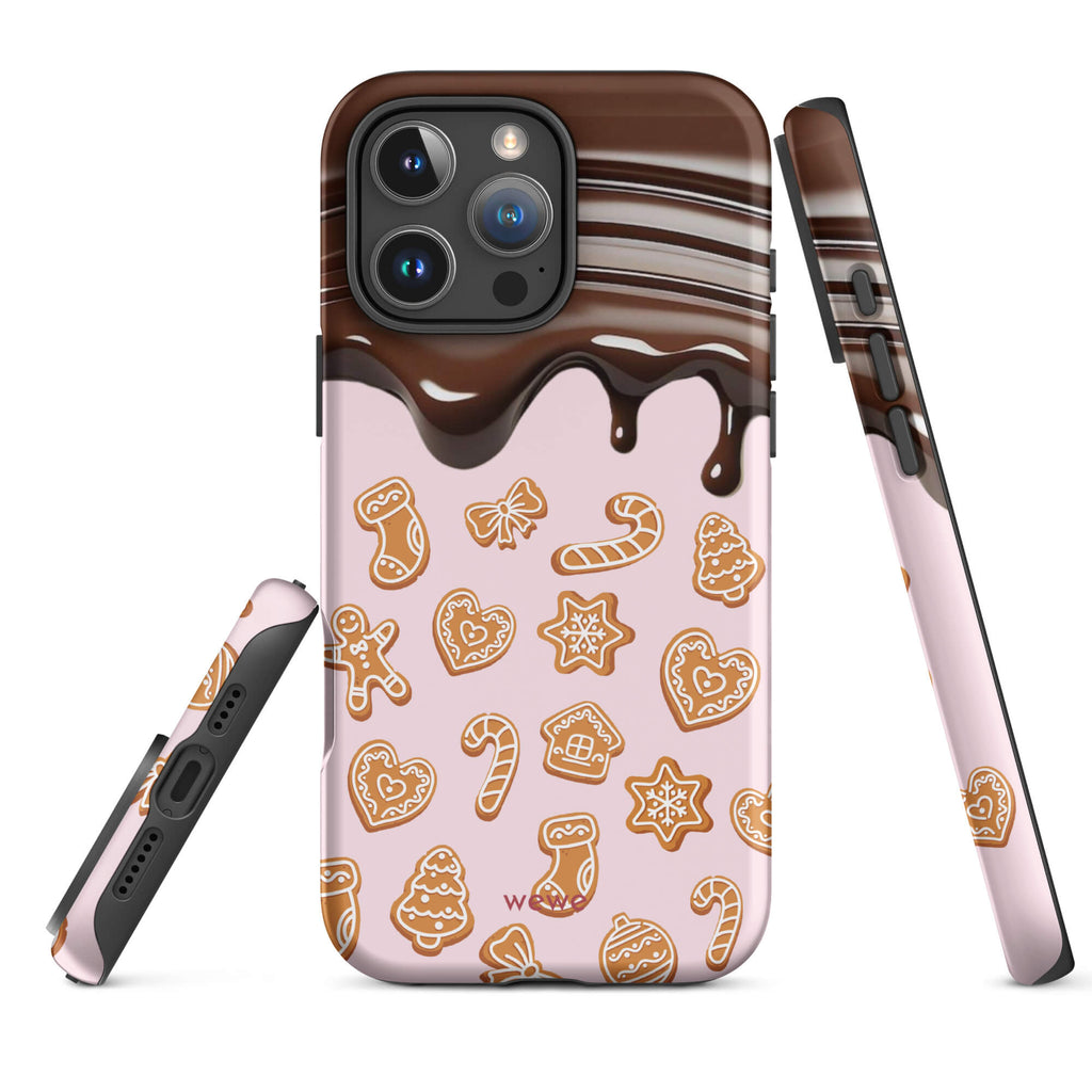 Custom chocolate cookie iphone case 16 pro max casual moments.