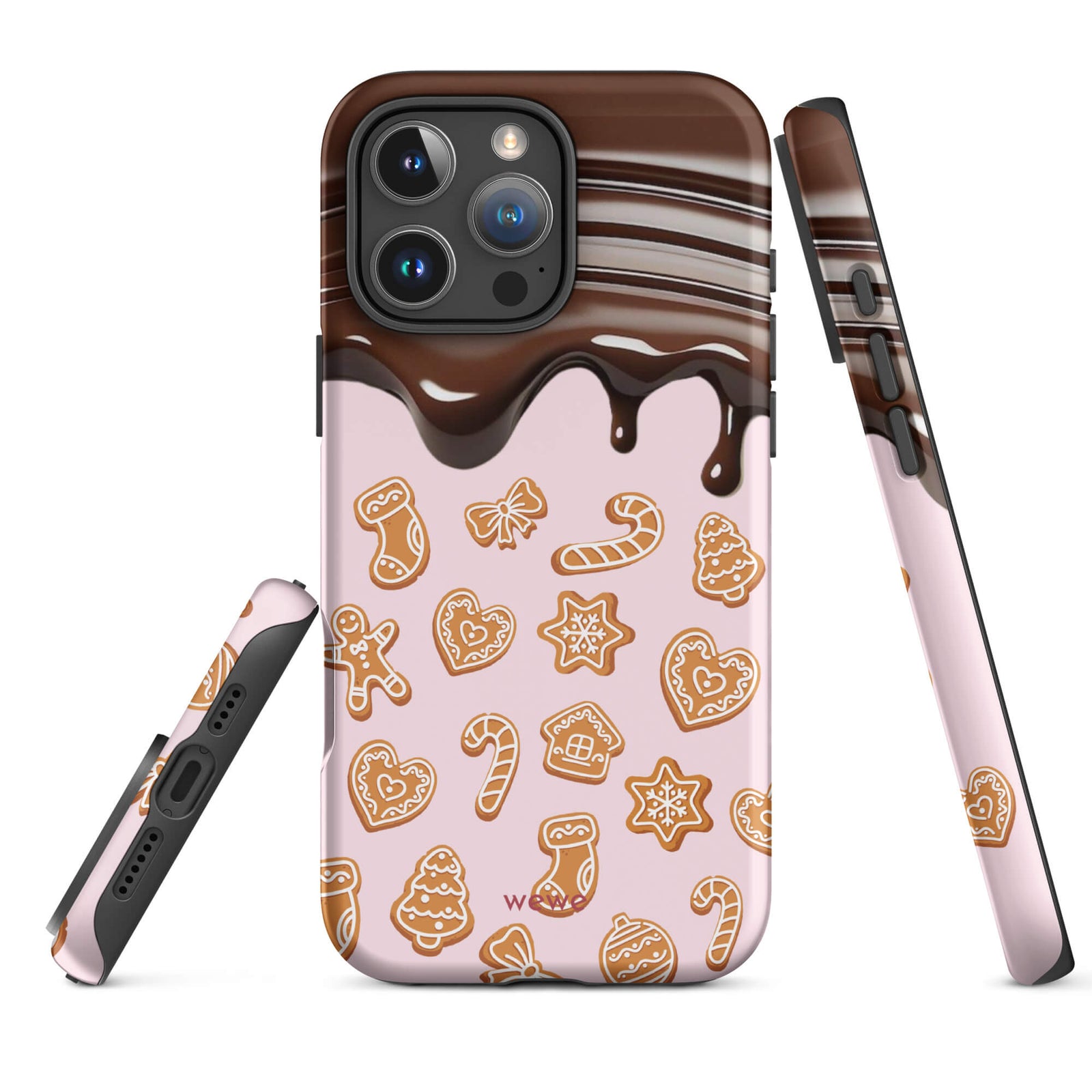 Custom chocolate cookie iphone case 16 pro max casual moments.