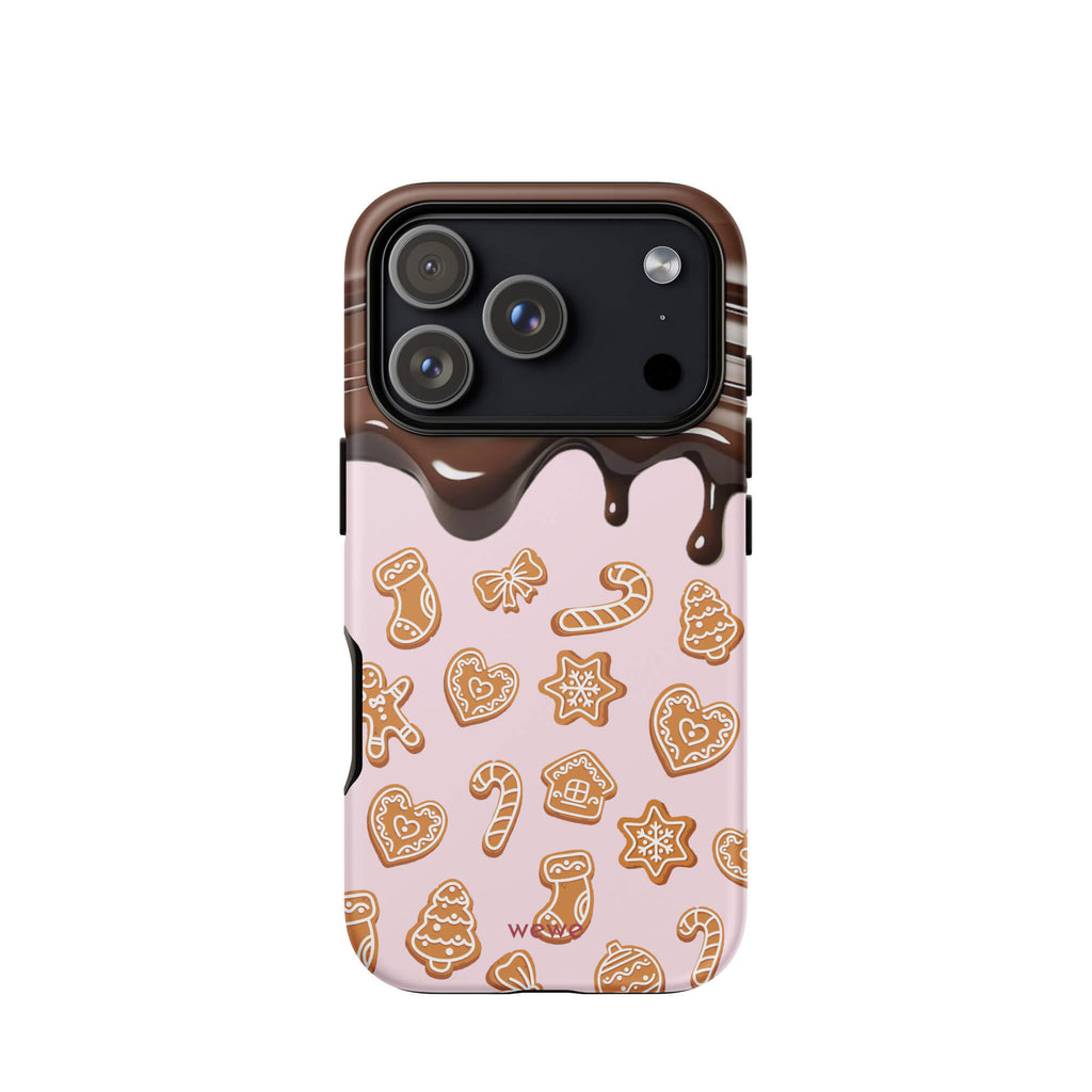 Custom chocolate cookie iphone case 17 pro cute cookies.