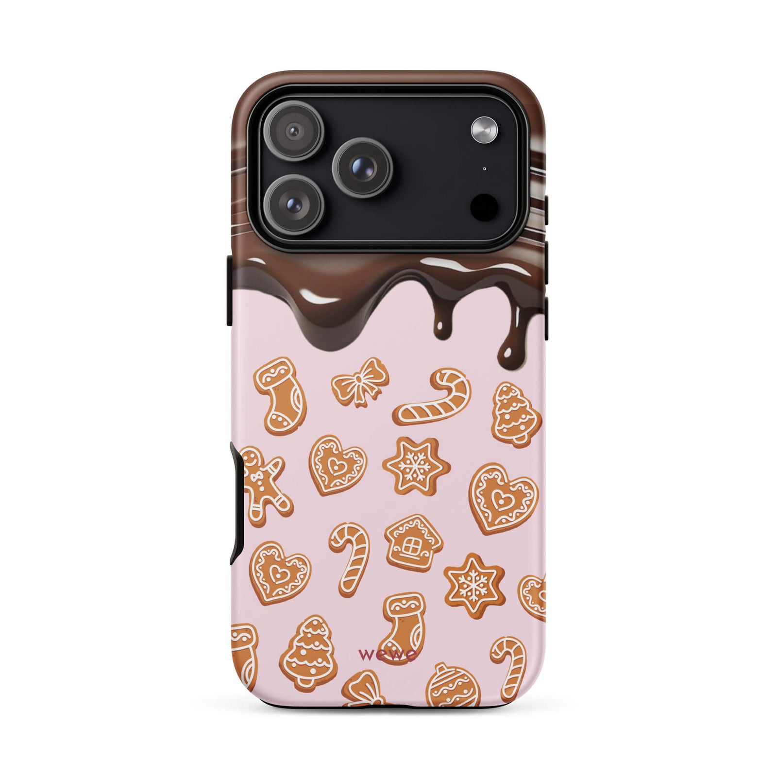 Custom chocolate cookie iphone case 17 pro max cute cookies.