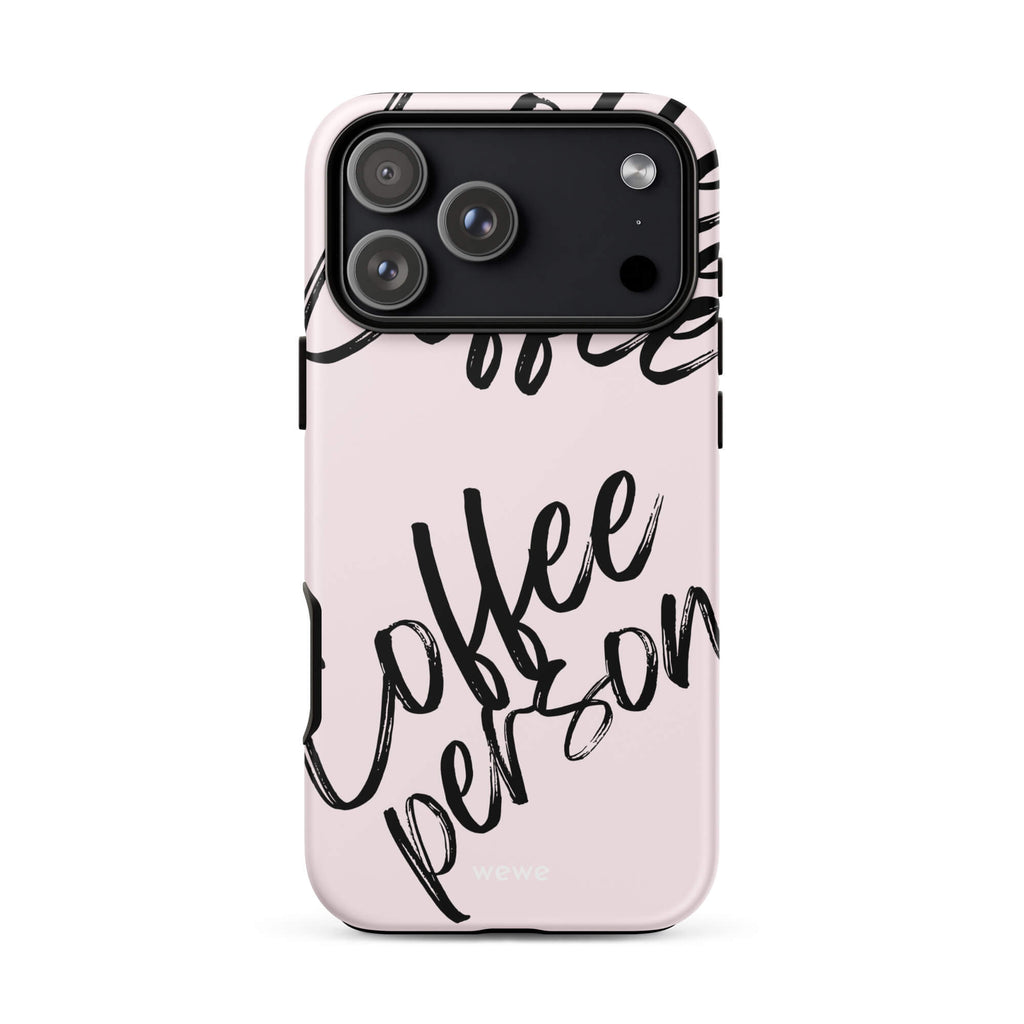 Custom coffee lover iphone case 17 pro max cafe style.