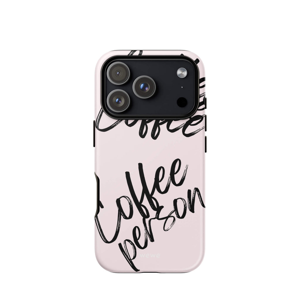 Custom coffee lover iphone case 17 pro cafe style.