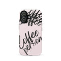 Custom coffee lover iphone case 17 cafe style.
