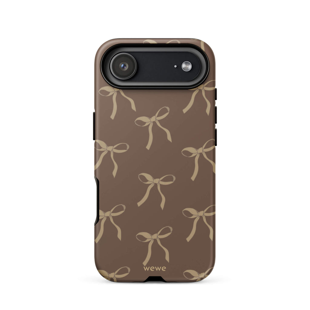 Custom espresso bows iphone case 17 air delightful aesthetic.