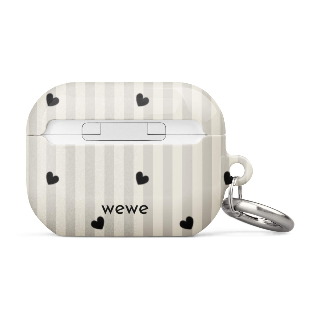 Custom charming heart airpods case pro gen2 slim fit.