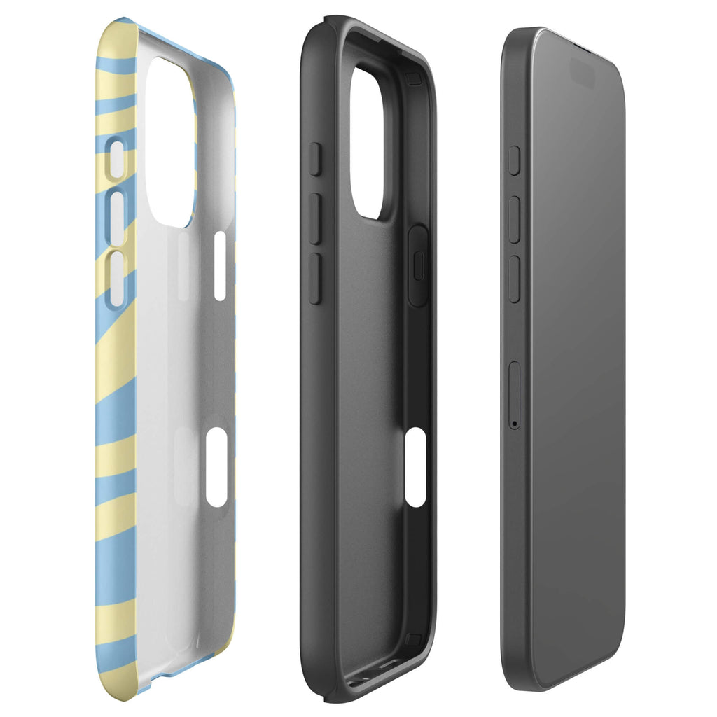 Lemon Sky Zebra iPhone 16 Pro Case