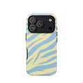 Lemon sky zebra iPhone case
