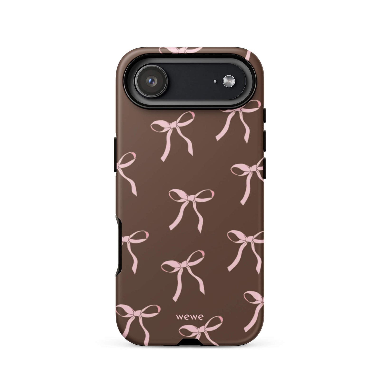 Custom caramel bows iphone case 17 air adorable design.