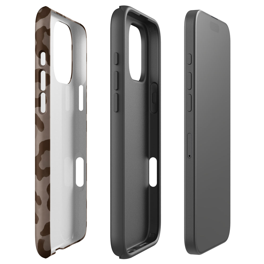 Mocha Leopard Print iPhone Case