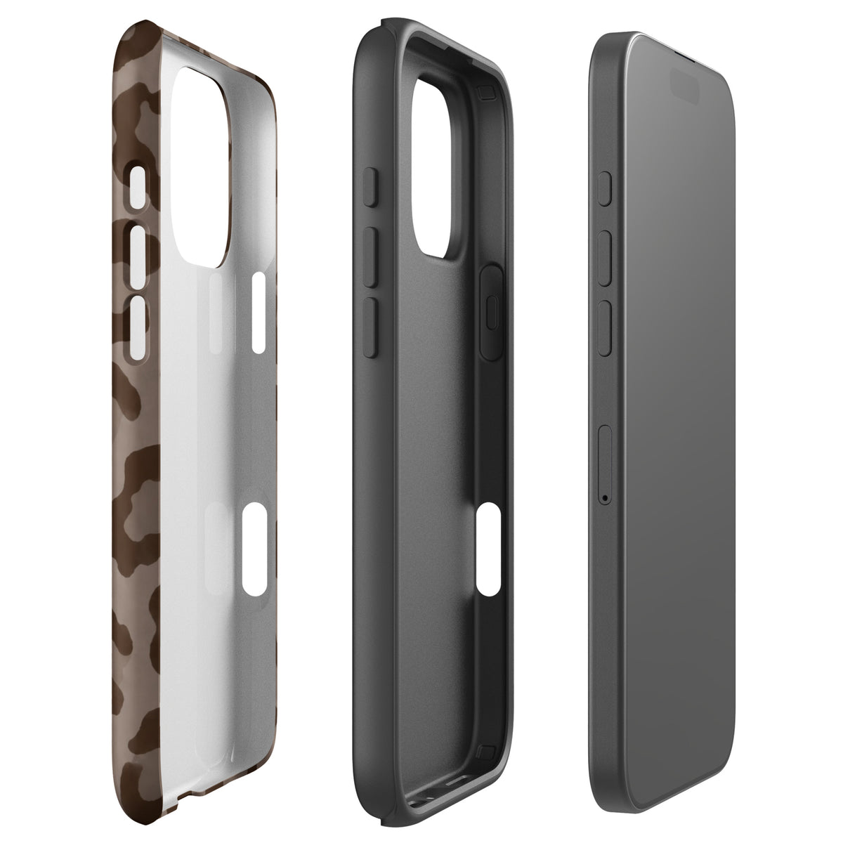 Mocha Leopard Print iPhone Case