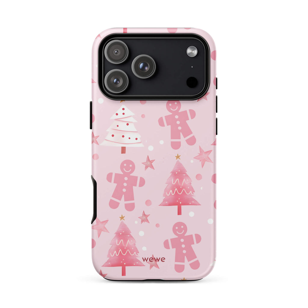 Custom warm gingerbread iphone case 17 pro max cute and sweet design.