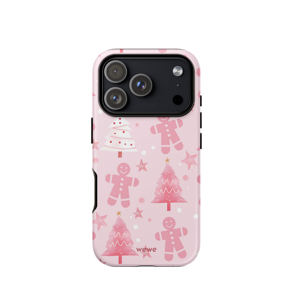 Custom warm gingerbread iphone case 17 pro cute and sweet design.