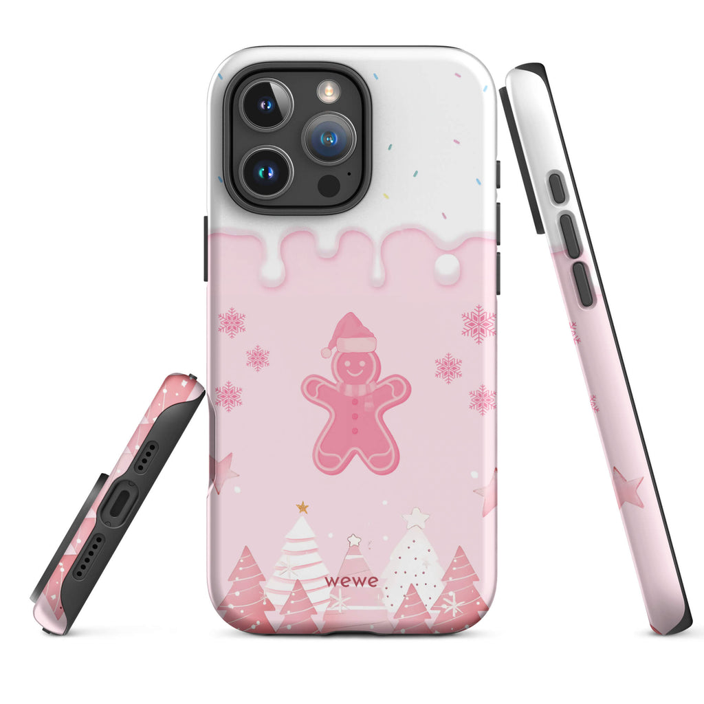 Custom gingerbread cookie iphone case 16 pro max playful gift.