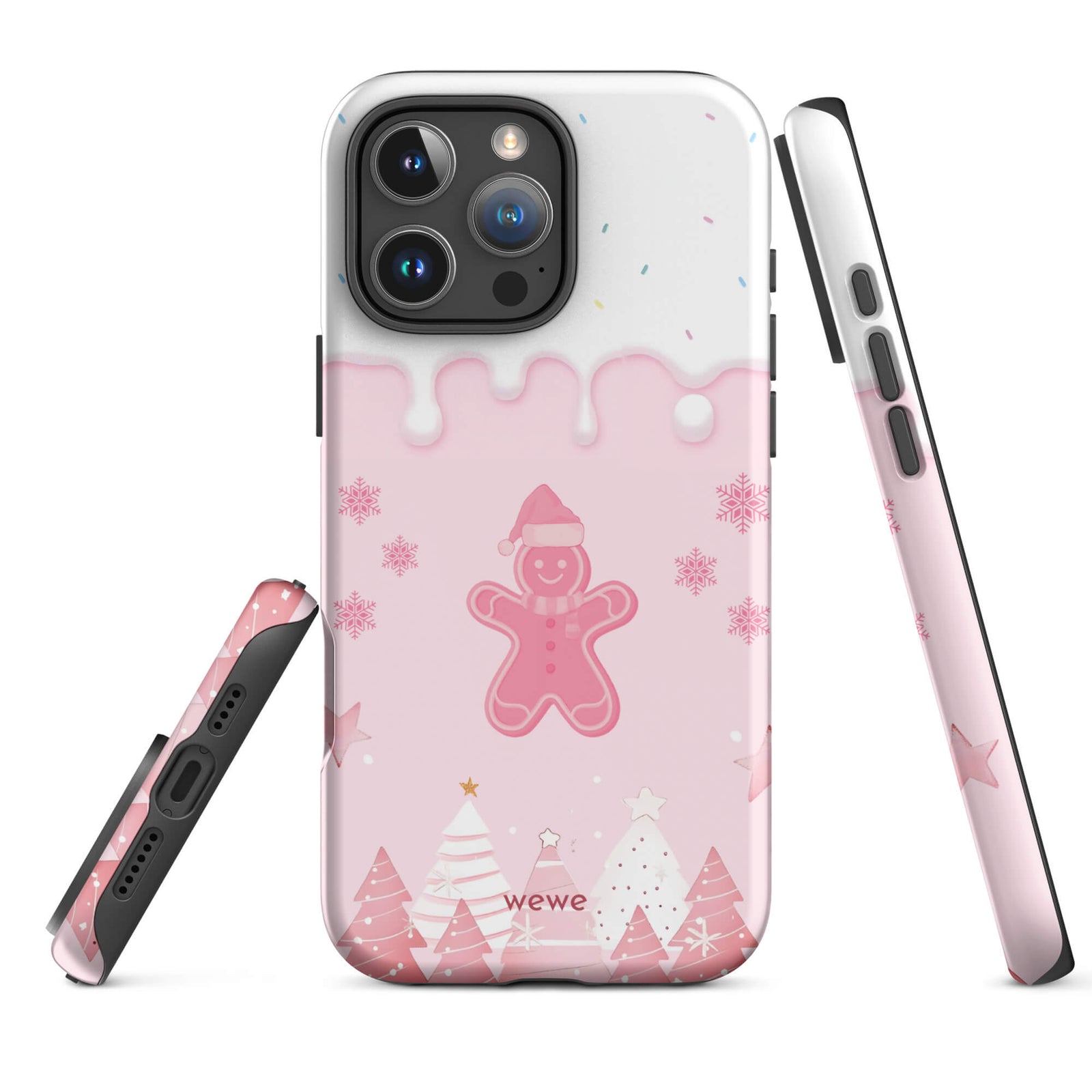 Custom gingerbread cookie iphone case 16 pro max playful gift.