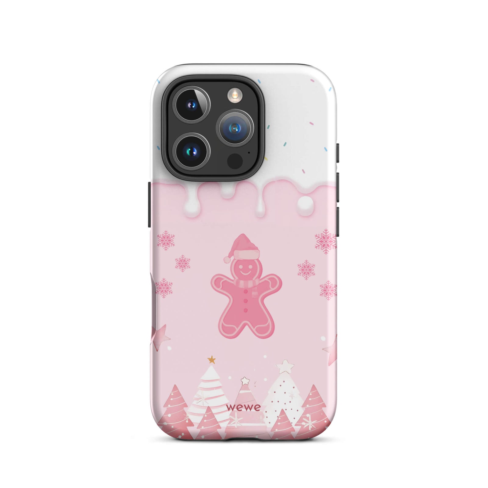 Custom gingerbread cookie iphone case 16 pro playful gift.