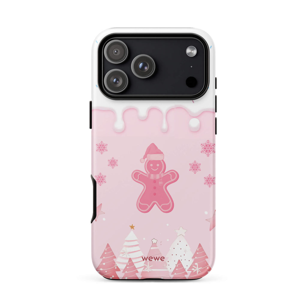 Custom gingerbread cookie iphone case 17 pro max playful gift.