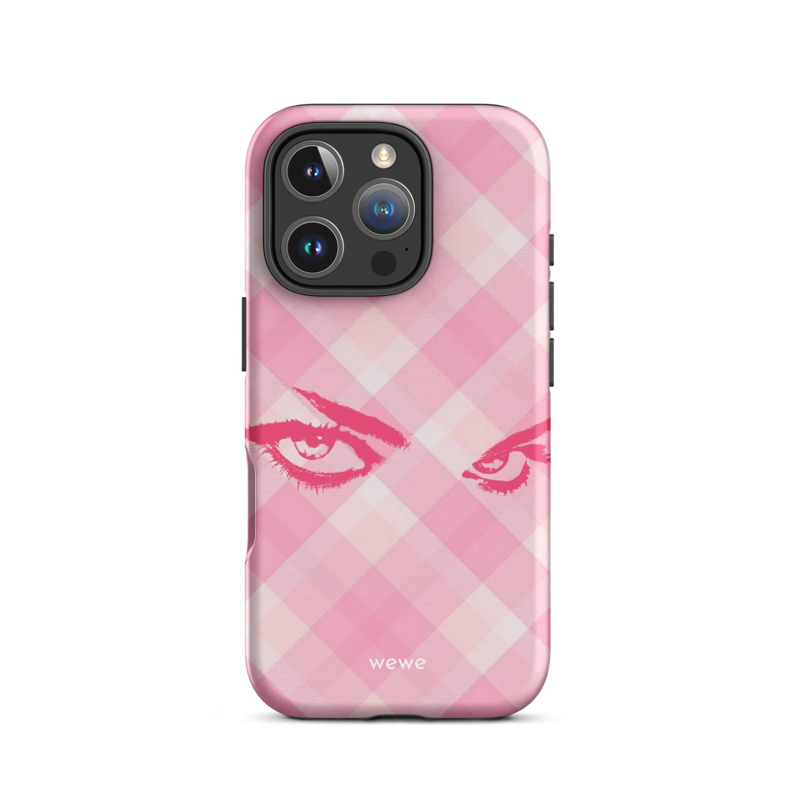 Custom pink aura eye iphone case 16 pro gift idea.