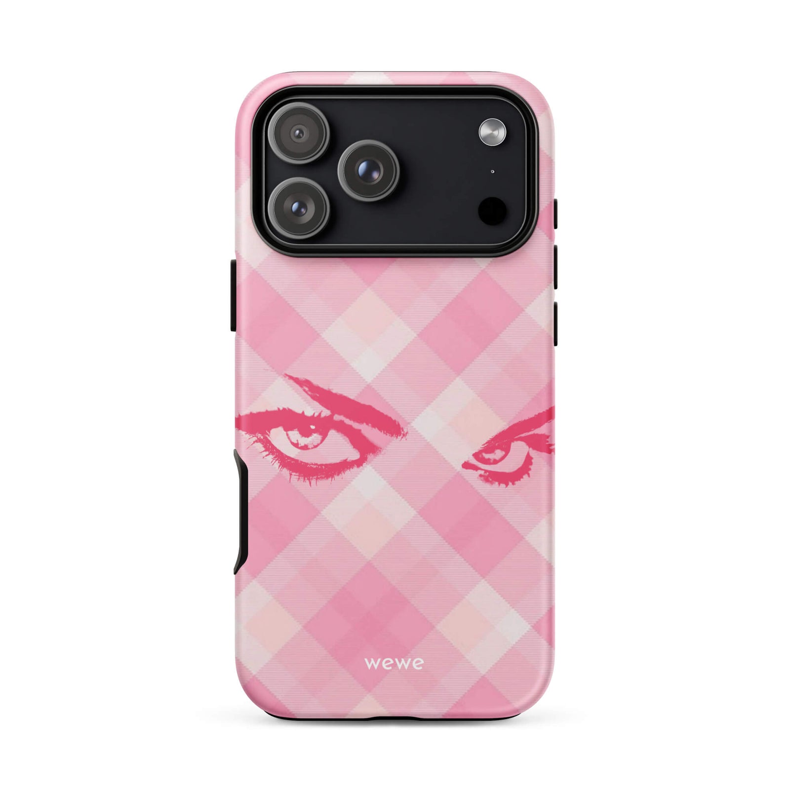 Custom pink aura eye iphone case 17 pro max gift idea.