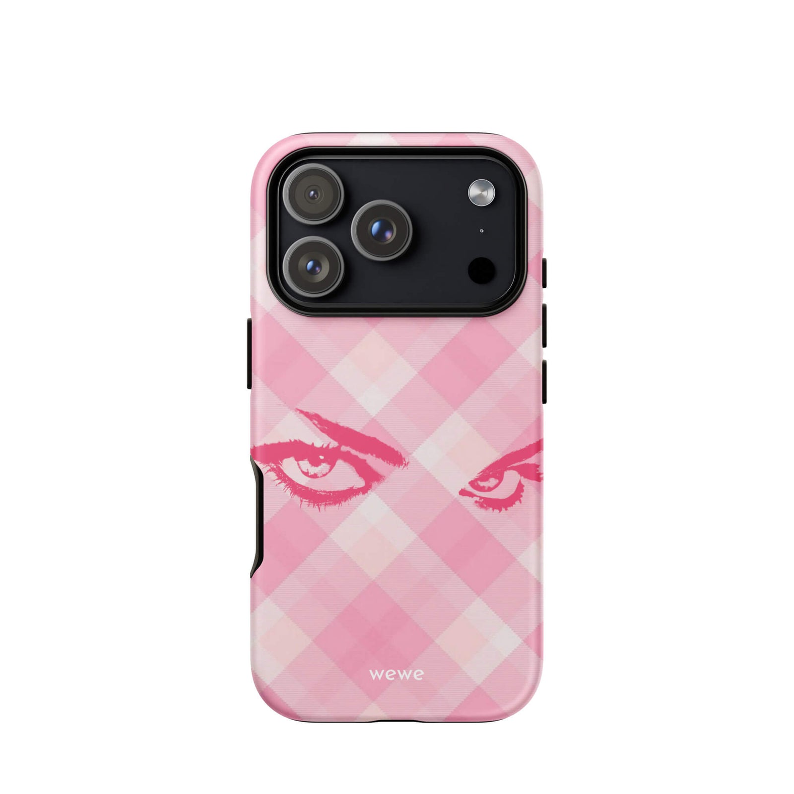 Custom pink aura eye iphone case 17 pro gift idea.