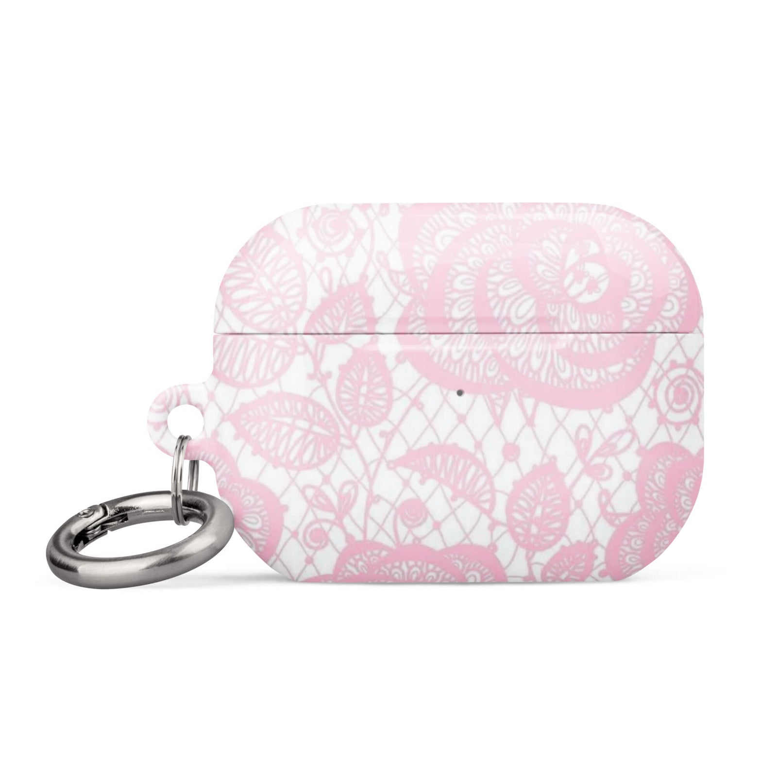 Custom pink lace airpods case pro gen2 romantic aesthetic.