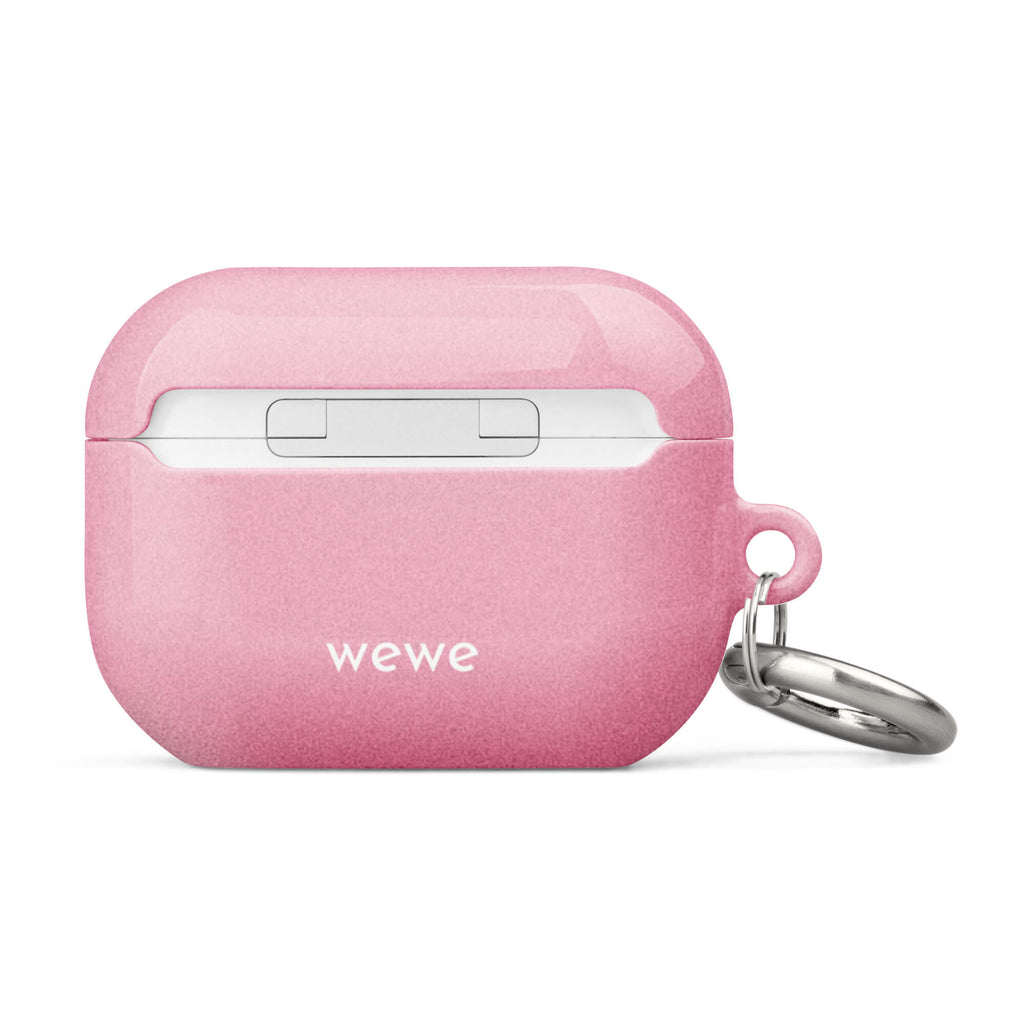 Custom pink heart airpods case pro gen2 soft romantic design.