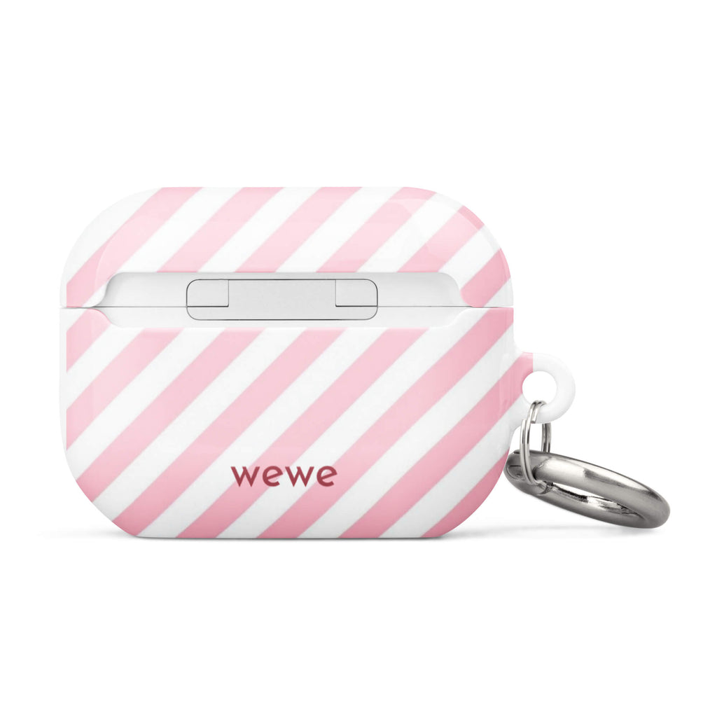 Custom pink smiley face airpods case pro gen2 cute design.