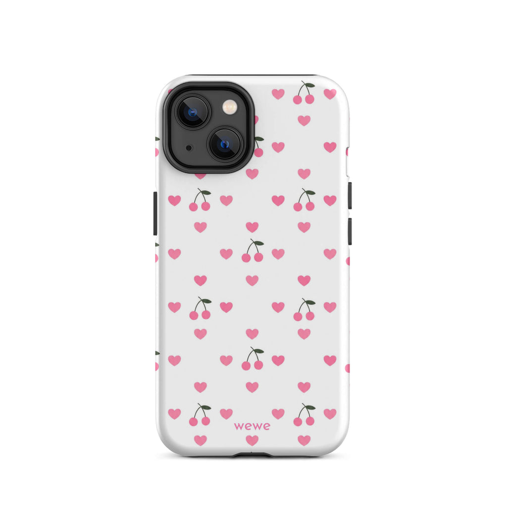 Pink Heart & Cherry iPhone 17 Case
