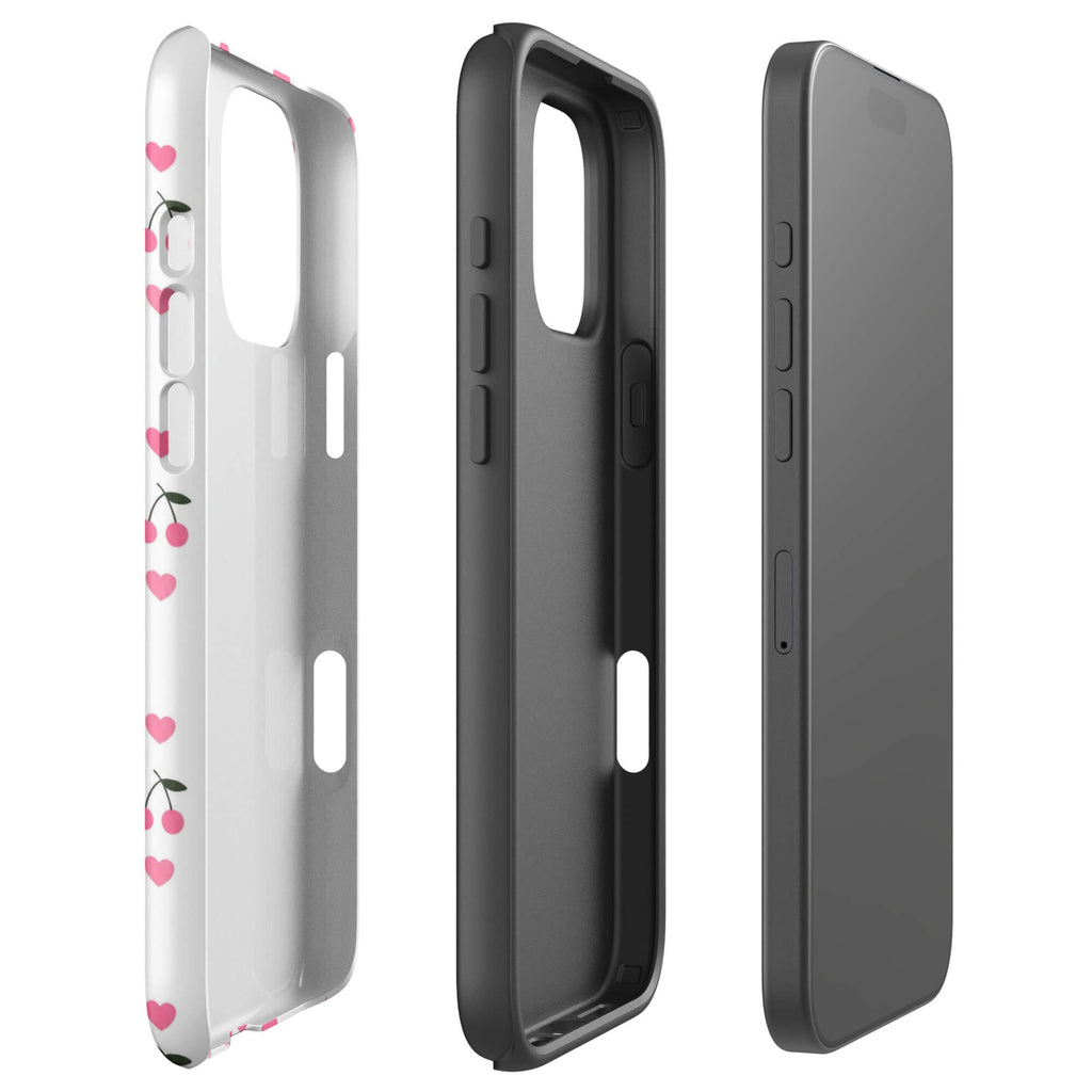 Pink Heart & Cherry iPhone 17 Case