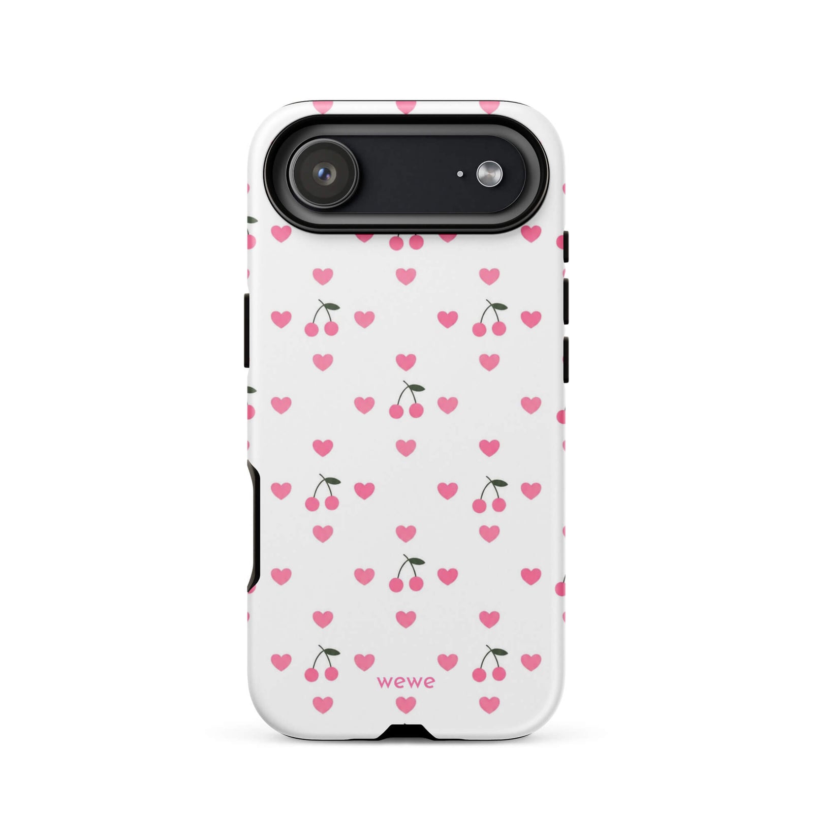 Pink Heart & Cherry iPhone 17 Case