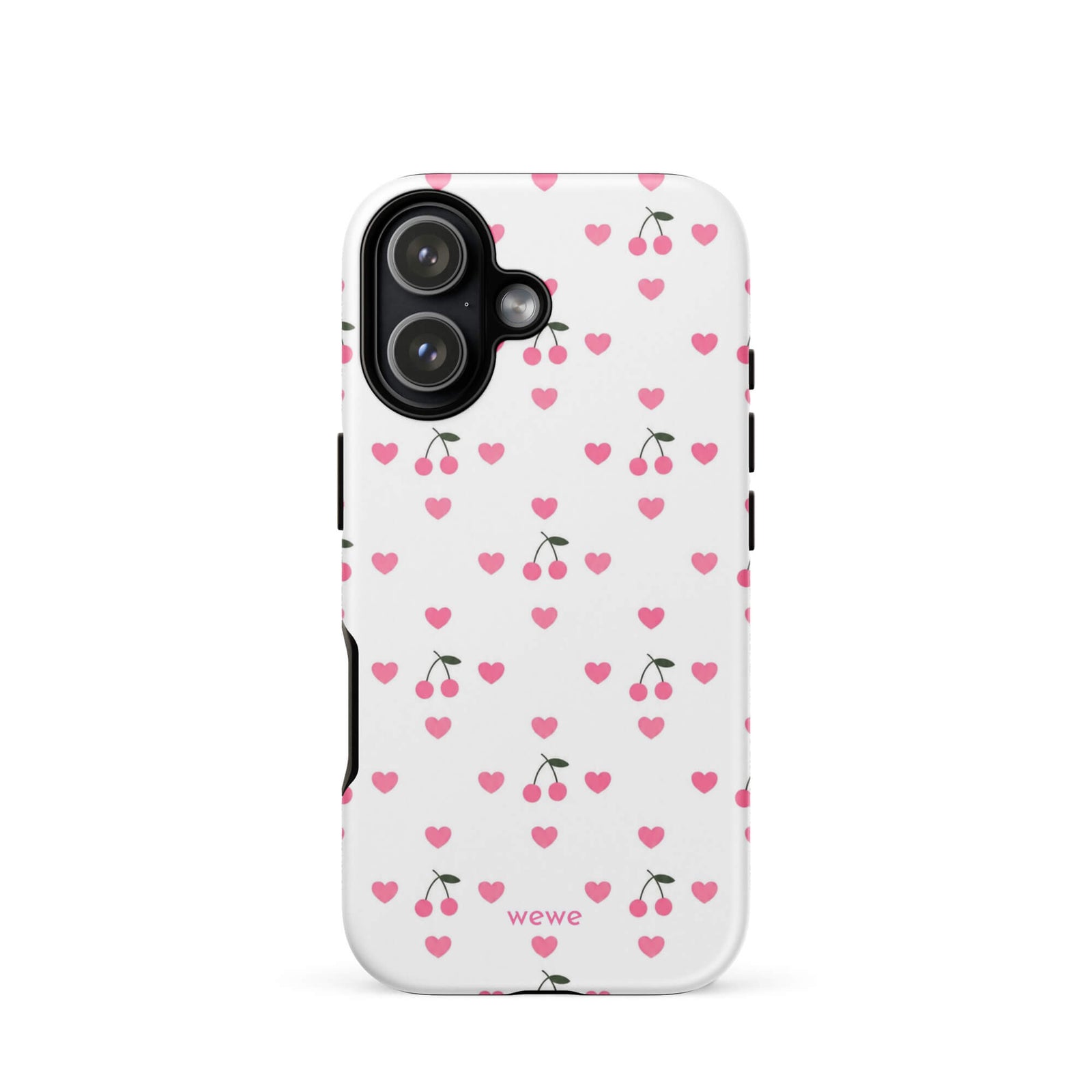 Pink Heart & Cherry iPhone 17 Case