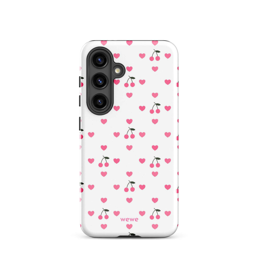 Pink Heart & Cherry iPhone 17 Case
