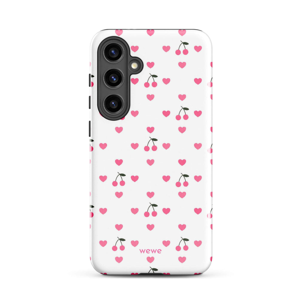 Pink Heart & Cherry iPhone 17 Case