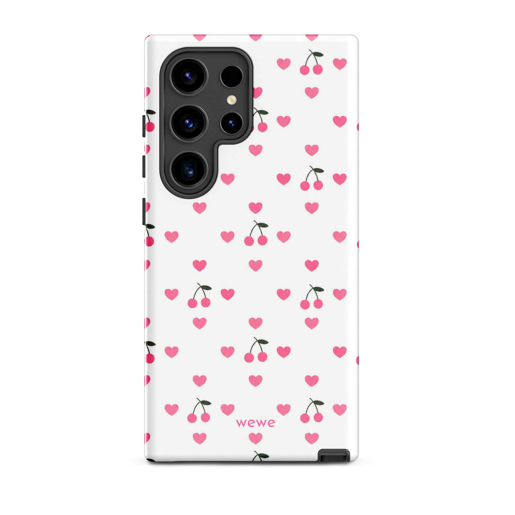 Pink Heart & Cherry iPhone 17 Case