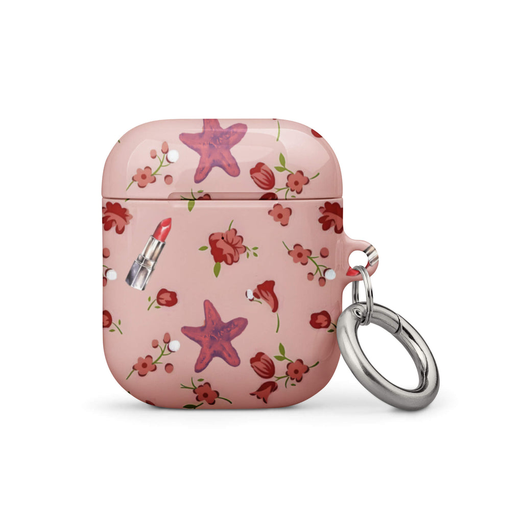 Custom missing rose airpods case gen1  floral.