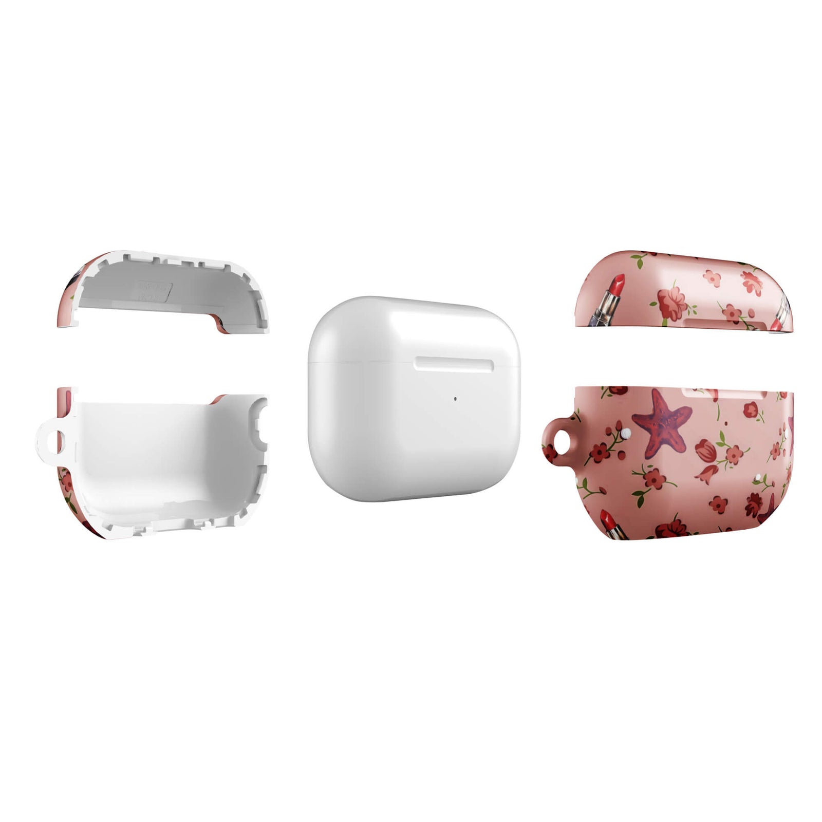 Custom missing rose airpods case pro gen2 slim protective.