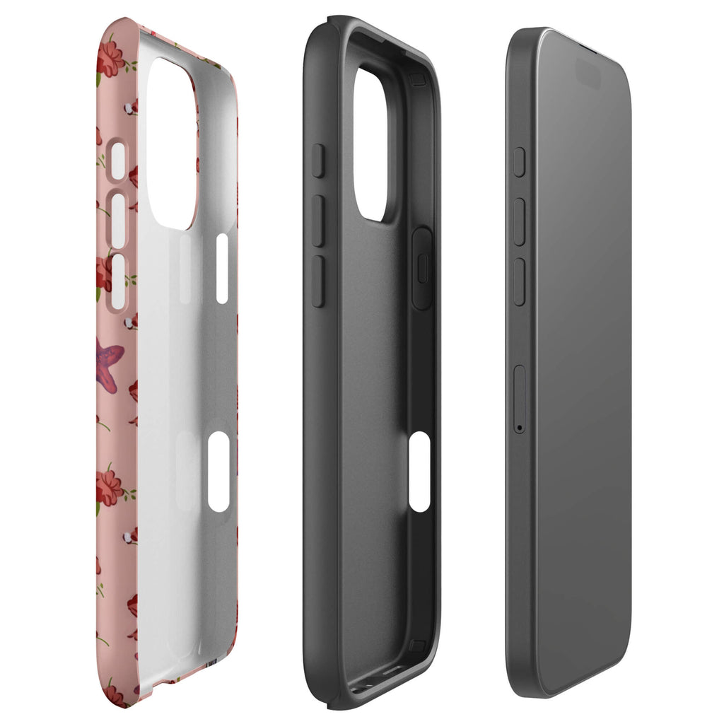 Custom missing rose iphone case 16 pro max dual-layer shockproof protection.