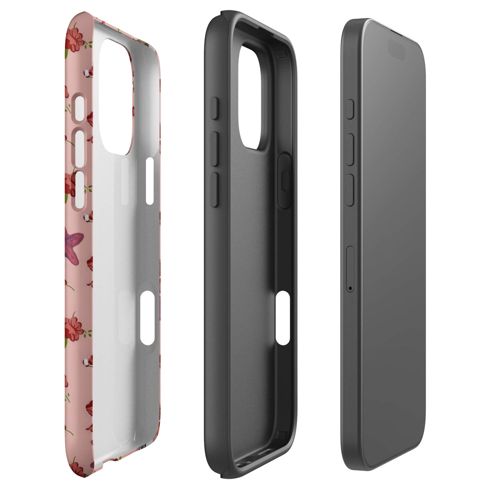 Custom missing rose iphone case 16 pro max dual-layer shockproof protection.