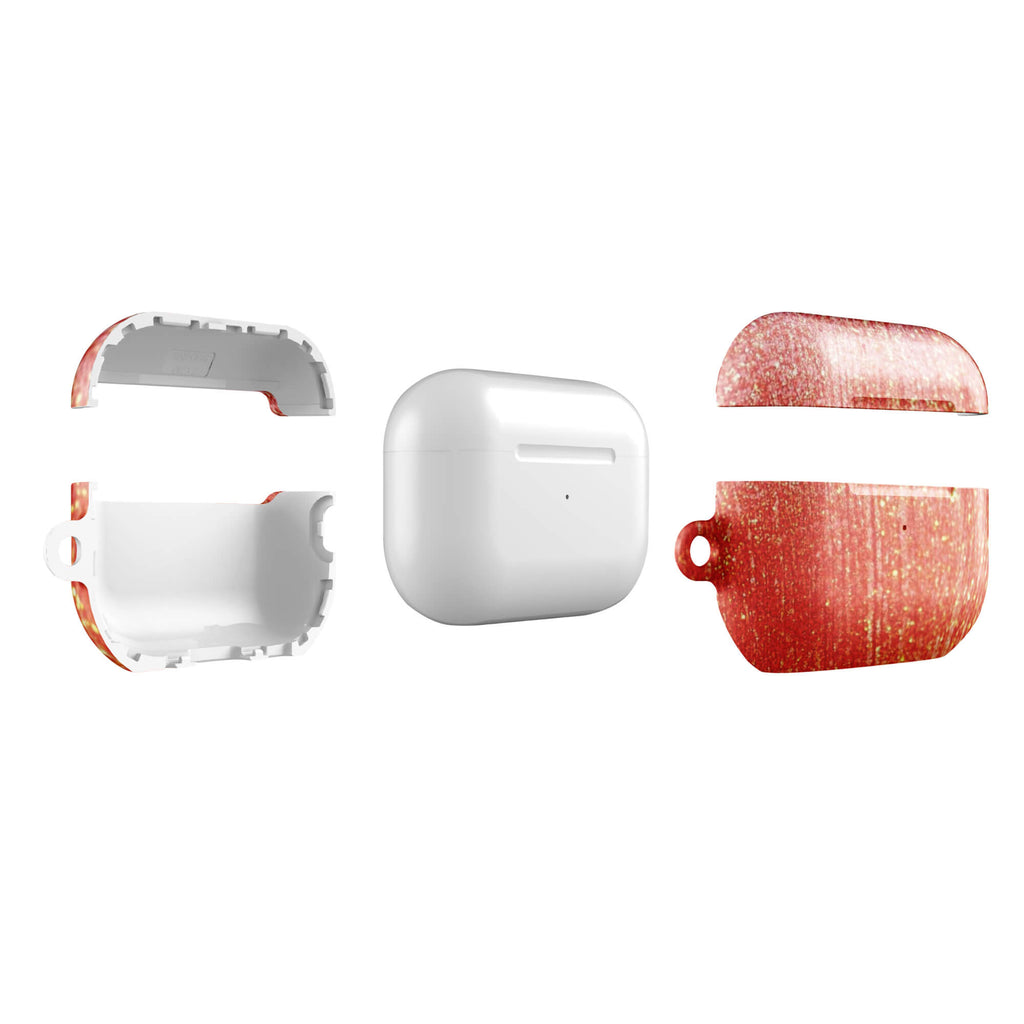 Custom sunset flecks airpods case pro gen2 slim protective.